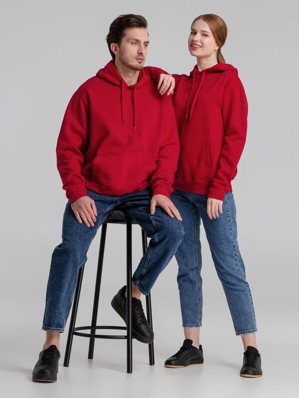 Толстовка с капюшоном Slam 320, бирюзовая арт.2401.42