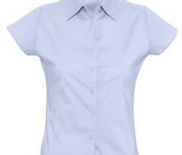 Рубашка женская с коротким рукавом Excess, голубая арт.2511.14