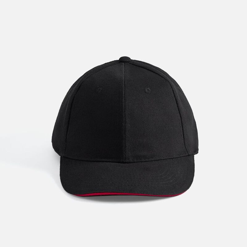 Бейсболка Buffalo, черная с красным арт.6404.35