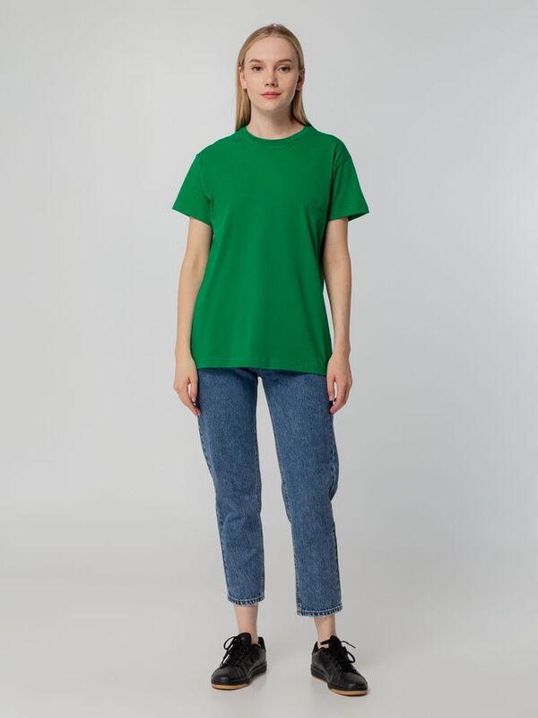 Футболка унисекс T-bolka 140, темно-зеленая арт.5190.90