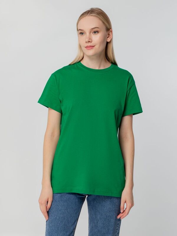 Футболка унисекс T-bolka 140, темно-зеленая арт.5190.90