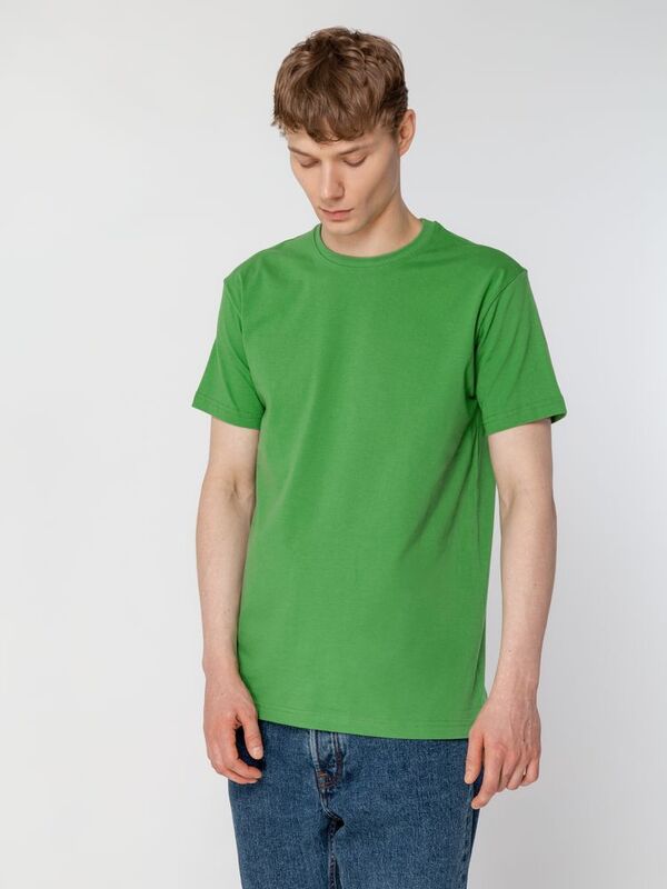 Футболка унисекс T-Bolka 160, ярко-зеленая арт.6140.92