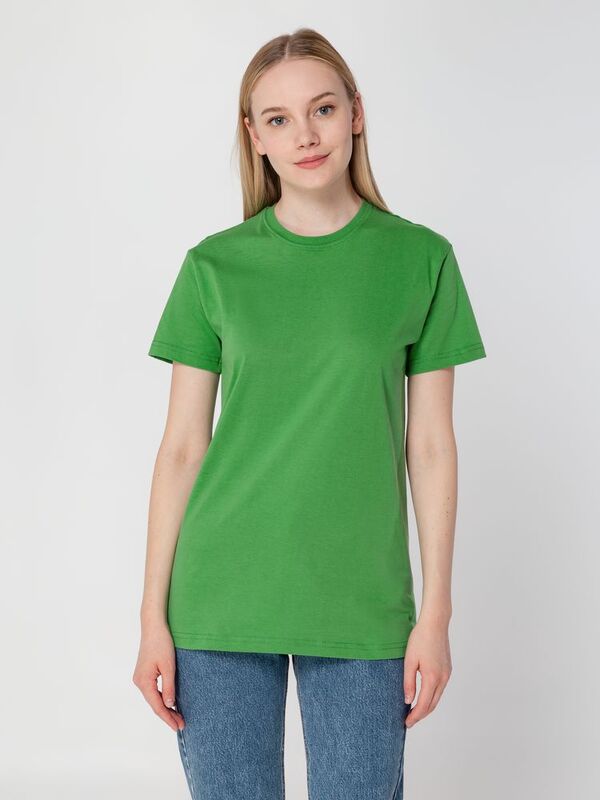Футболка унисекс T-Bolka 160, ярко-зеленая арт.6140.92