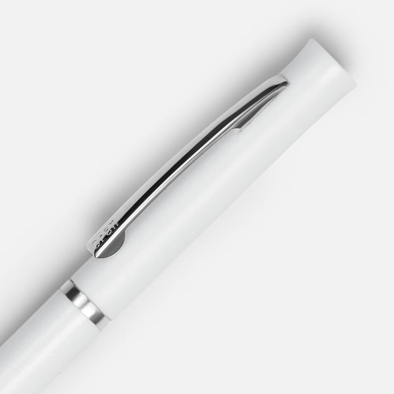 Ручка шариковая Euro Chrome, белая арт.4478.60