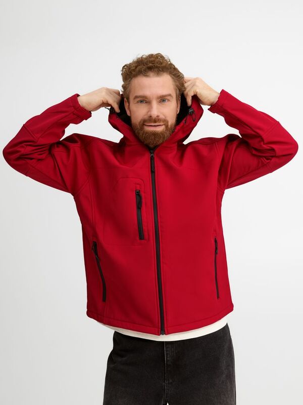 Куртка мужская с капюшоном Replay Men 340, красная арт.5569.50