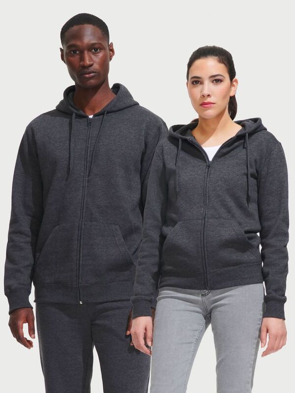 Толстовка женская на молнии с капюшоном Seven Women, темно-синяя арт.5574.40