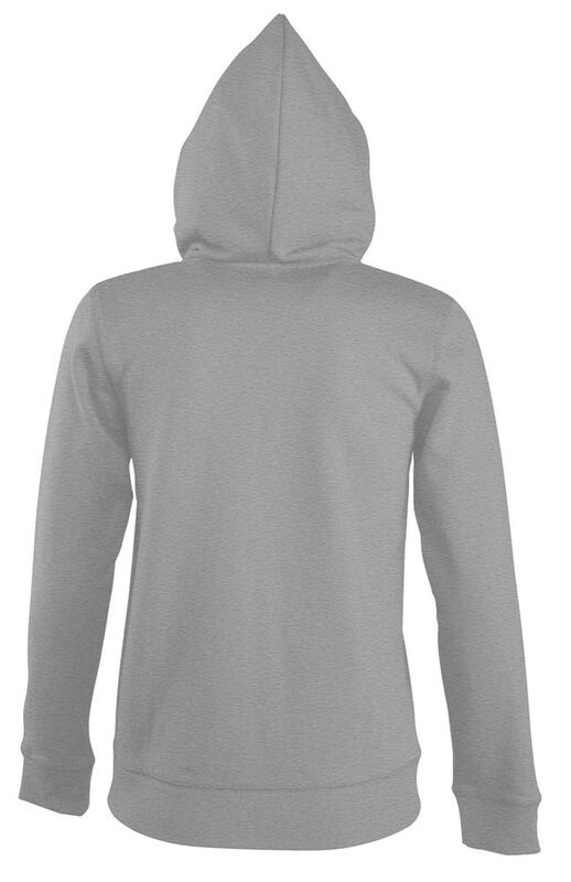 Толстовка женская на молнии с капюшоном Seven Women, серый меланж арт.5574.10