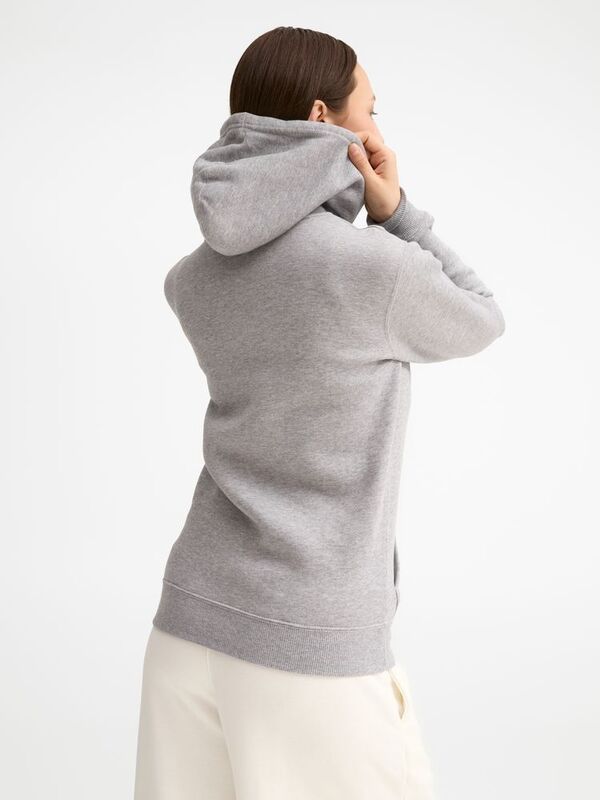 Толстовка женская на молнии с капюшоном Seven Women, серый меланж арт.5574.10