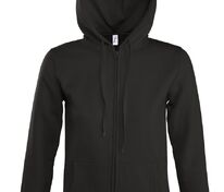 Толстовка женская на молнии с капюшоном Seven Women, черная арт.5574.30