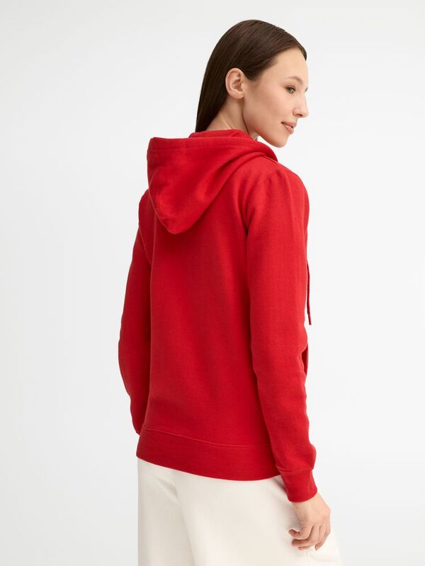 Толстовка женская на молнии с капюшоном Seven Women, красная арт.5574.50