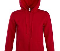 Толстовка женская на молнии с капюшоном Seven Women, красная арт.5574.50
