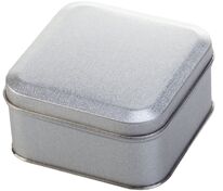 Коробка Pragmax S, квадратная, серебристая арт.5587.01