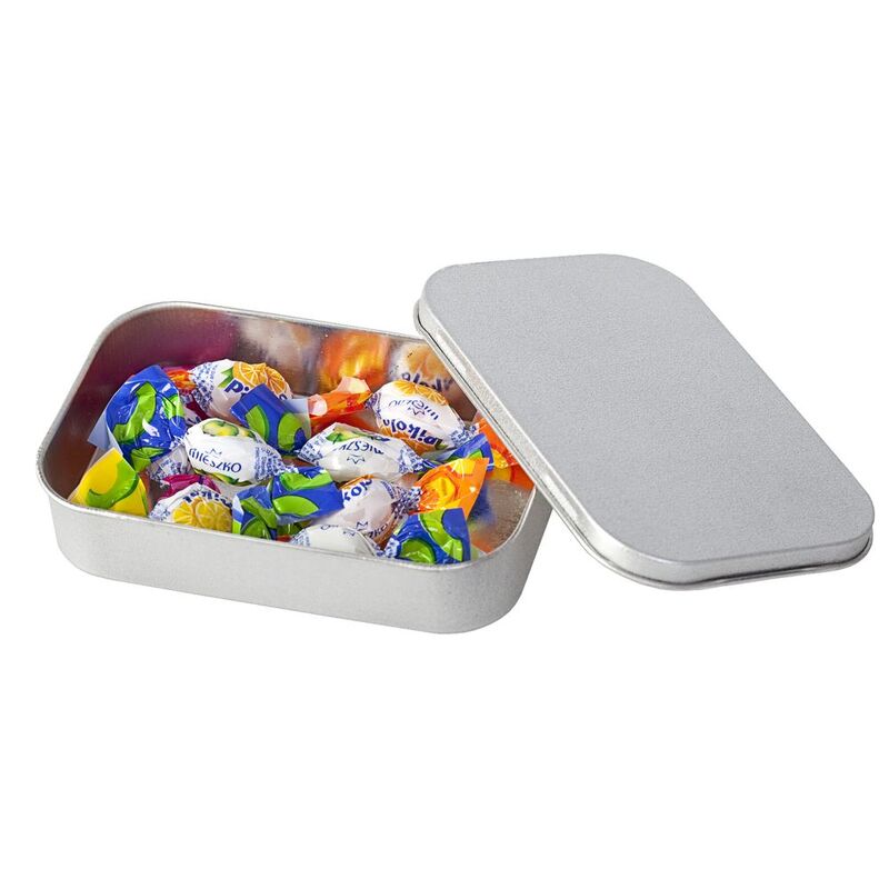 Коробка Pragmax S, прямоугольная, серебристая арт.5588