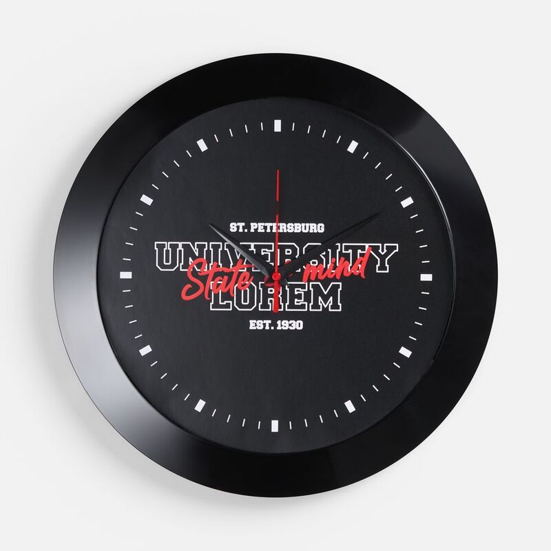 Часы настенные Vivid Large, черные арт.5590.30