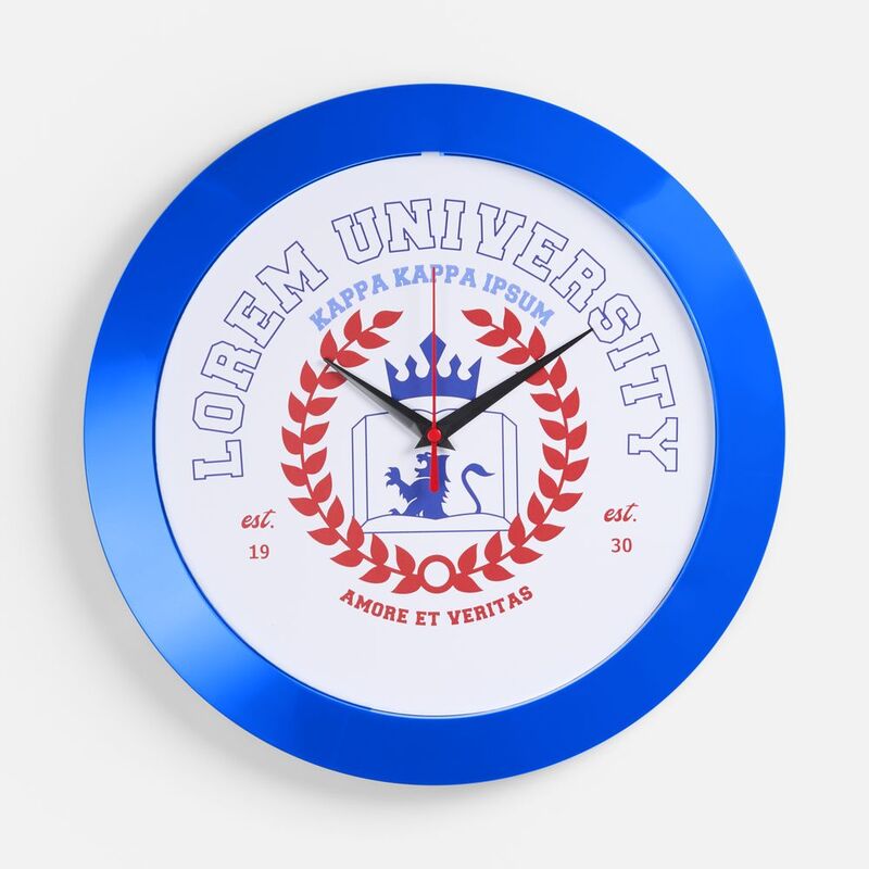 Часы настенные Vivid Large, синие арт.5590.40