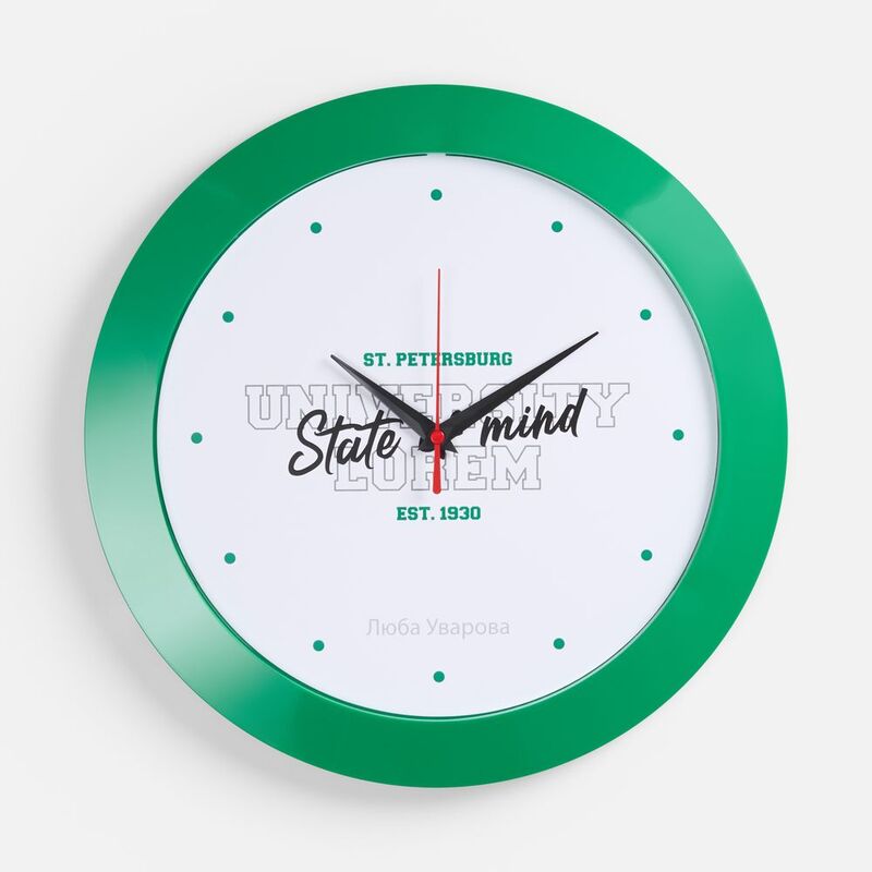 Часы настенные Vivid Large, зеленые арт.5590.90