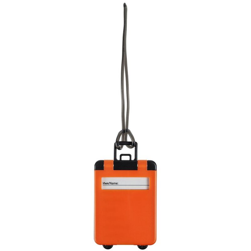 Бирка для багажа Trolley, оранжевая арт.5603.20