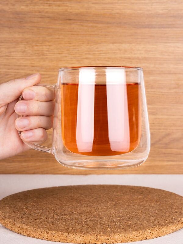 Чашка с двойными стенками Glass First арт.5674