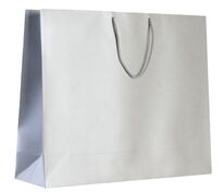 Пакет бумажный &laquo;Блеск&raquo;, большой, серебристый арт.5868.10