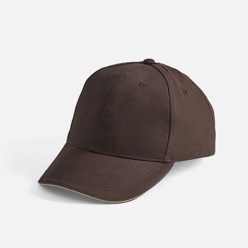 Бейсболка Buffalo, коричневая с бежевым арт.6404.51