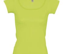Футболка женская Melrose 150 с глубоким вырезом, зеленое яблоко арт.1832.94