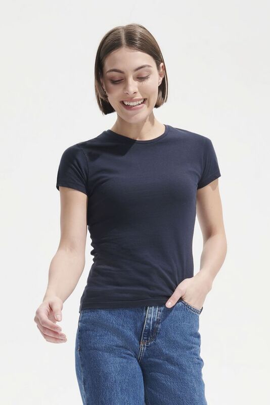 Футболка женская Miss 150, темно-синяя (navy) арт.2662.40