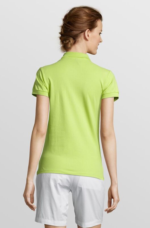 Рубашка поло женская People 210, зеленое яблоко арт.1895.94