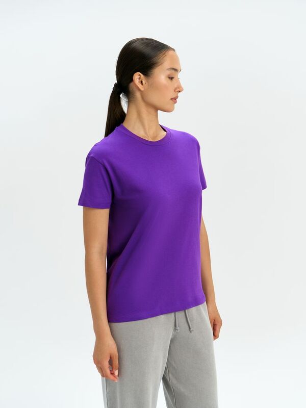 Футболка унисекс Regent 150, темно-фиолетовая арт.1376.78