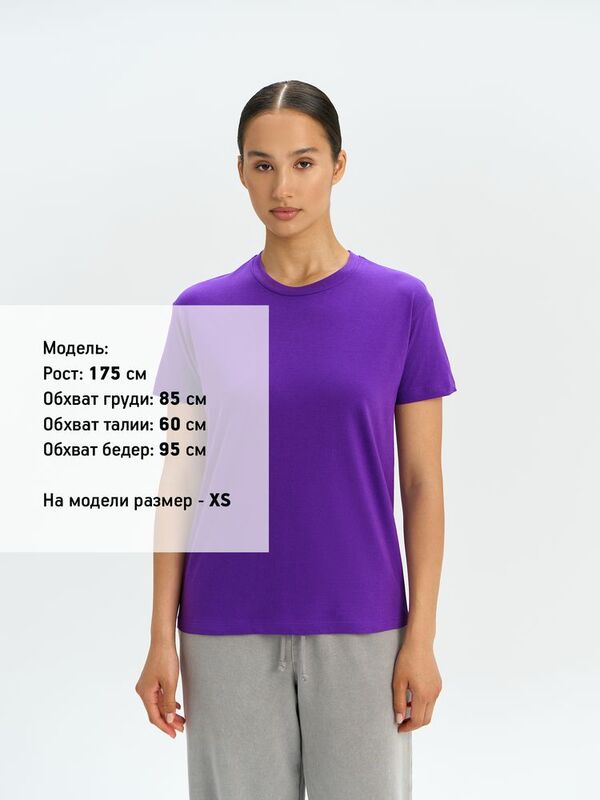 Футболка унисекс Regent 150, темно-фиолетовая арт.1376.78