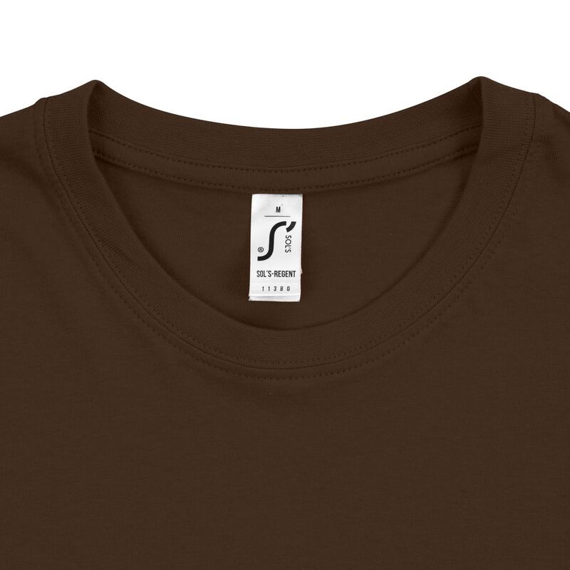 Футболка унисекс Regent 150, темно-коричневая (шоколад) арт.1376.59