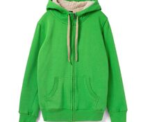 Толстовка унисекс на молнии Sherpa 280, ярко-зеленая арт.5974.90