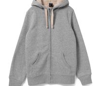 Толстовка унисекс на молнии Sherpa 280, серый меланж арт.5974.10