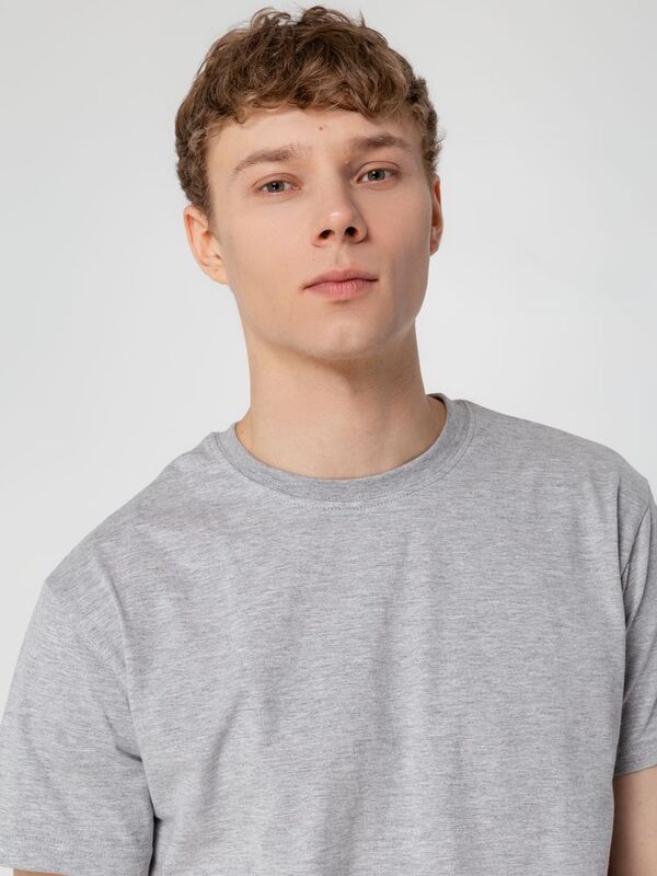 Футболка унисекс T-Bolka 160, серый меланж арт.6140.11