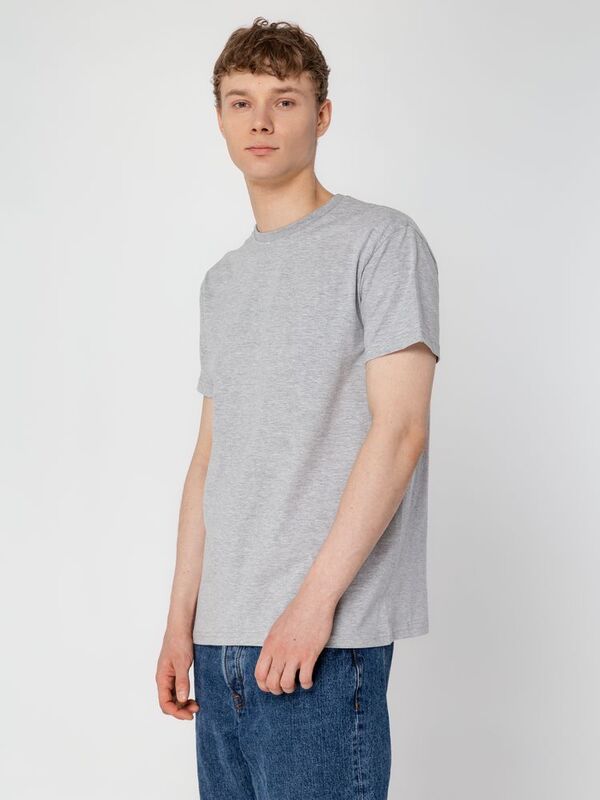 Футболка унисекс T-Bolka 160, серый меланж арт.6140.11