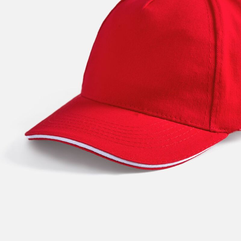 Бейсболка Long Beach, красная с белым арт.6538.56