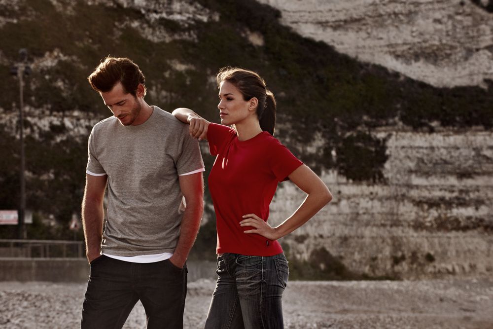 Футболка мужская American T, красная арт.6550.50