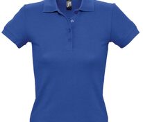 Рубашка поло женская People 210, ярко-синяя (royal) арт.1895.44