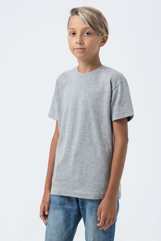 Футболка детская Regent Fit Kids, серый меланж арт.6645.11