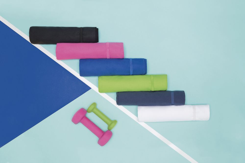 Спортивное полотенце Atoll Large, черное арт.6647.30