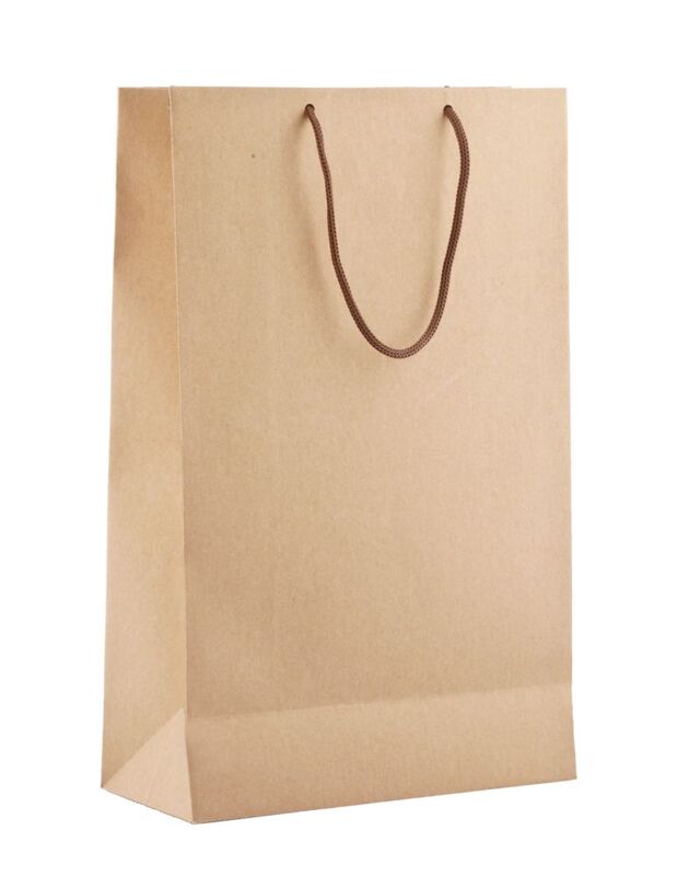 Пакет бумажный &laquo;Крафт&raquo;, M, неокрашенный арт.1155.00