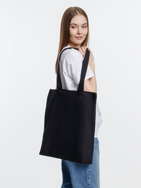 Холщовая сумка Optima 135, черная арт.5452.30