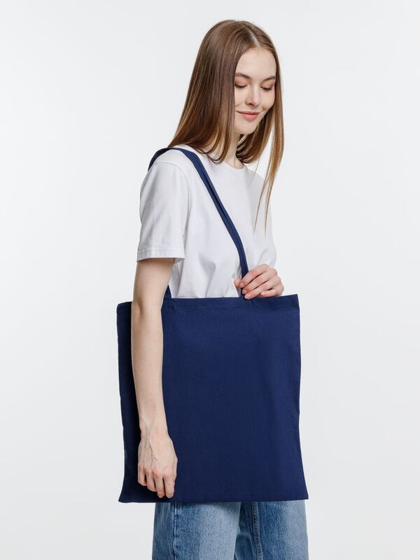 Холщовая сумка Optima 135, темно-синяя арт.5452.40
