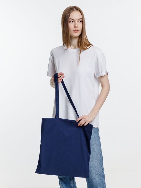 Холщовая сумка Optima 135, темно-синяя арт.5452.40