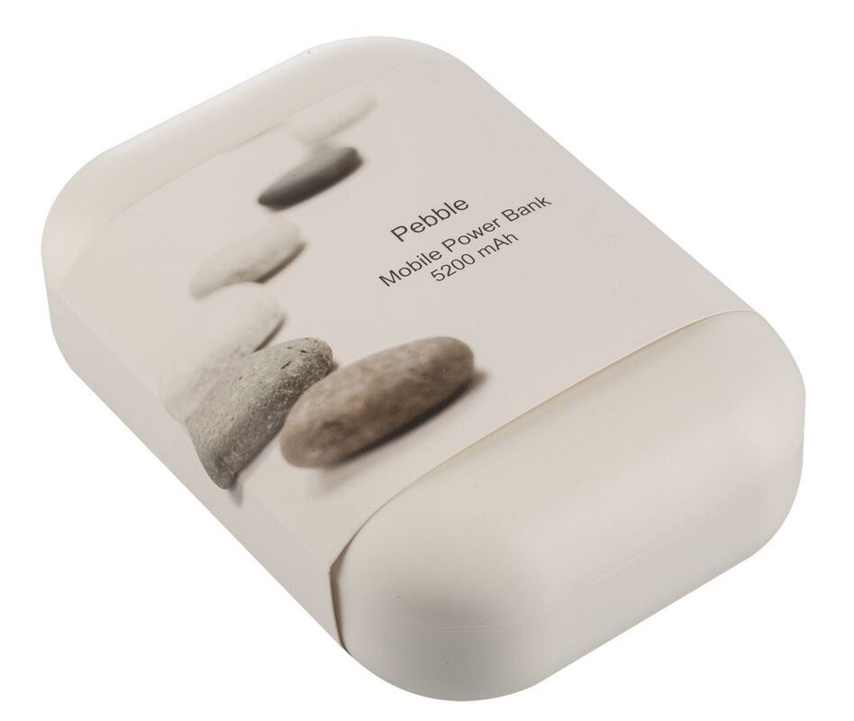 Внешний аккумулятор Pebble 5200, серо-синий арт.5622.13