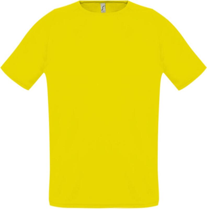 Футболка унисекс Sporty 140, лимонно-желтая арт.11939302