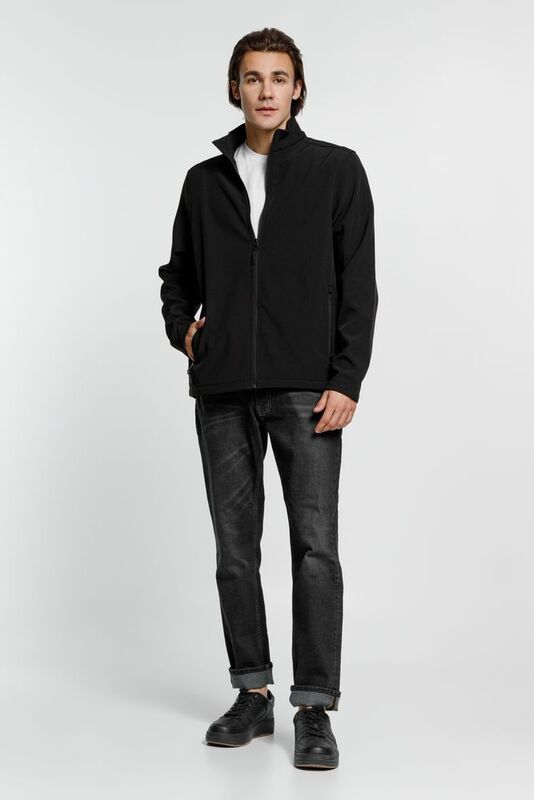 Куртка софтшелл мужская Race Men, черная арт.01195312