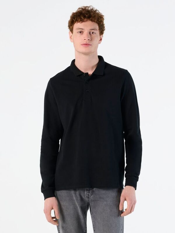 Рубашка поло мужская с длинным рукавом Winter II 210 серый меланж арт.11353360