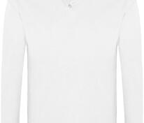 Рубашка поло мужская с длинным рукавом Winter II 210 белая арт.11353102