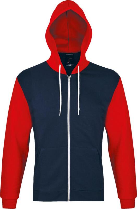 Толстовка на молнии Silver 280 темно-синяя с красным арт.47700953