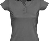 Рубашка поло женская Prescott Women 170, темно-серая арт.6087.10